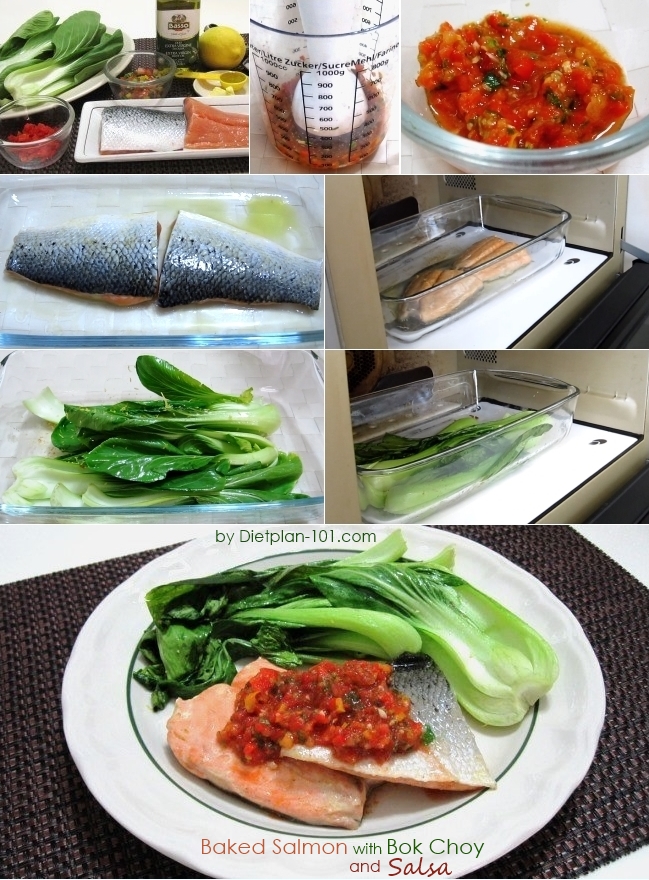 baked-salmon-bok-choy-salsa-sauce
