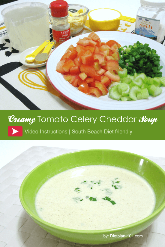 Tomato Celery Cheddar Soup Recipe