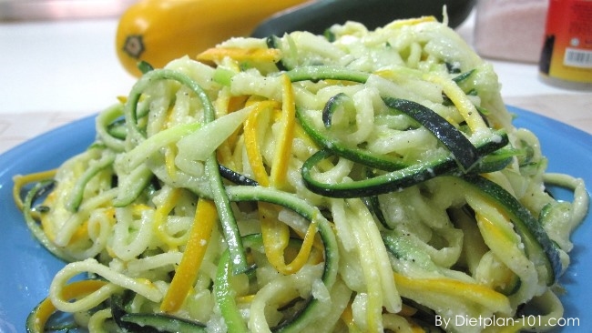 Zucchini Pasta Salad with Parmesan