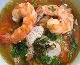 Chicken Shrimp Mixed Veggies Soup (Dukan Diet PV Cruise Recipe)