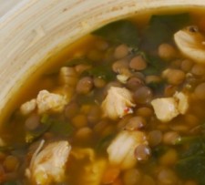 Chicken Spinach Curried Lentil Soup (South Beach Phase 1 Recipe)