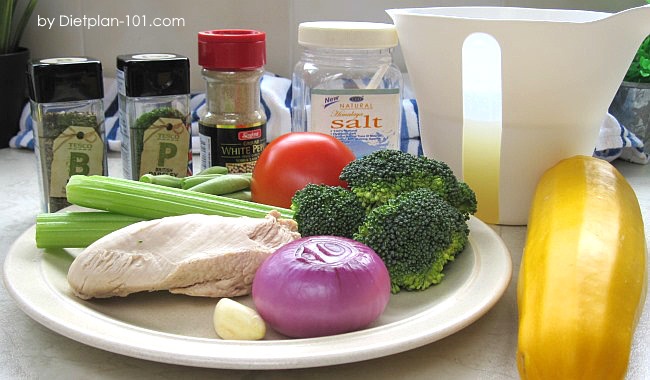 mixed-veggies-green-bean-chicken-soup-ingr