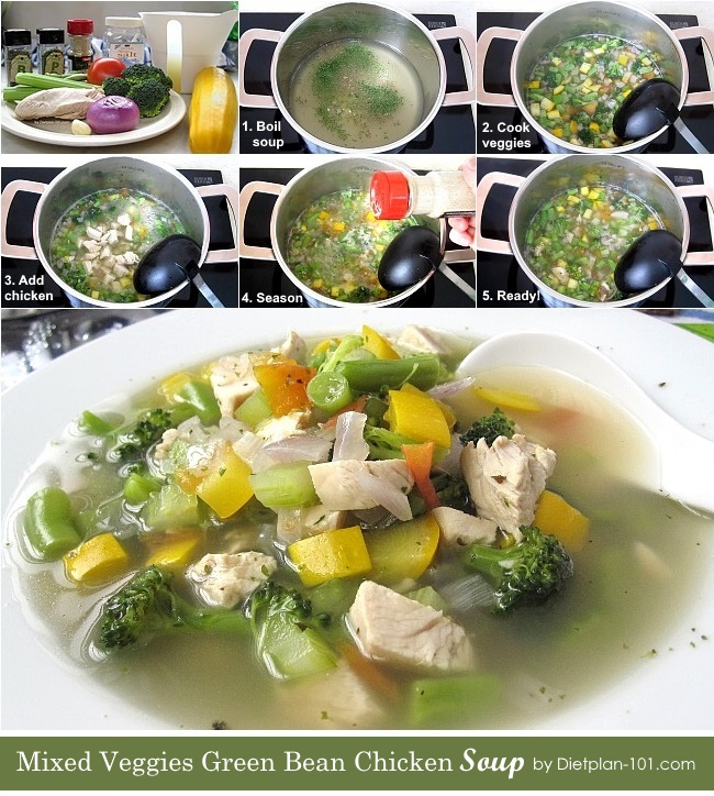 mixed-veggies-green-bean-chicken-soup-steps