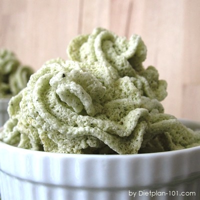 Low Carb Japanese Green Tea Meringue Cookies (Atkins Diet Phase 1 Recipe)