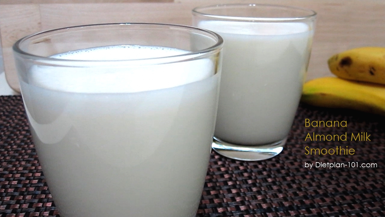 Banana Almond Milk Smoothie Recipe (Diabetic Recipe) Dietplan101