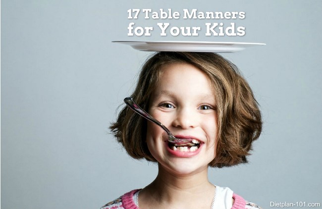 17 Table Manners for kids