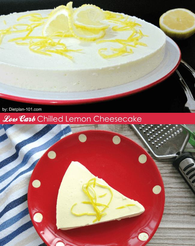 Low Carb Chilled Lemon Cheesecake