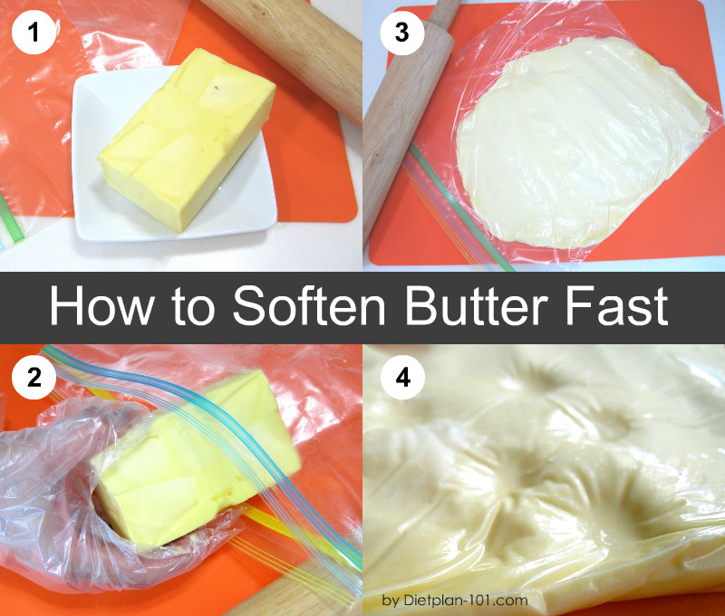 Instructions to soften butter