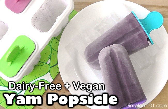 Dairy-Free Vegan Purple Yam Popsicle