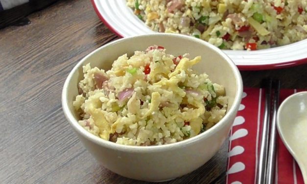 Low Carb Ham Egg Fried Cauliflower Rice Recipe