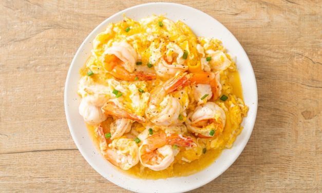 Shrimp Onion Pepper Omelet (Dukan Diet PV Consolidation/Cruise Recipe)