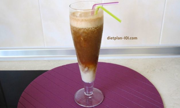 Two-Layer Milk Coffee Banana Smoothie (Diabetic Recipe)