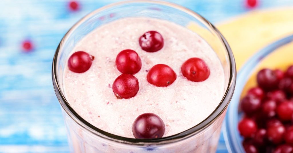 cranberry soy milk smoothie