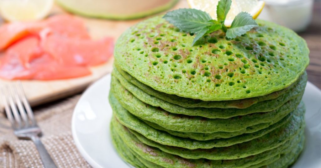 green pea pancakes