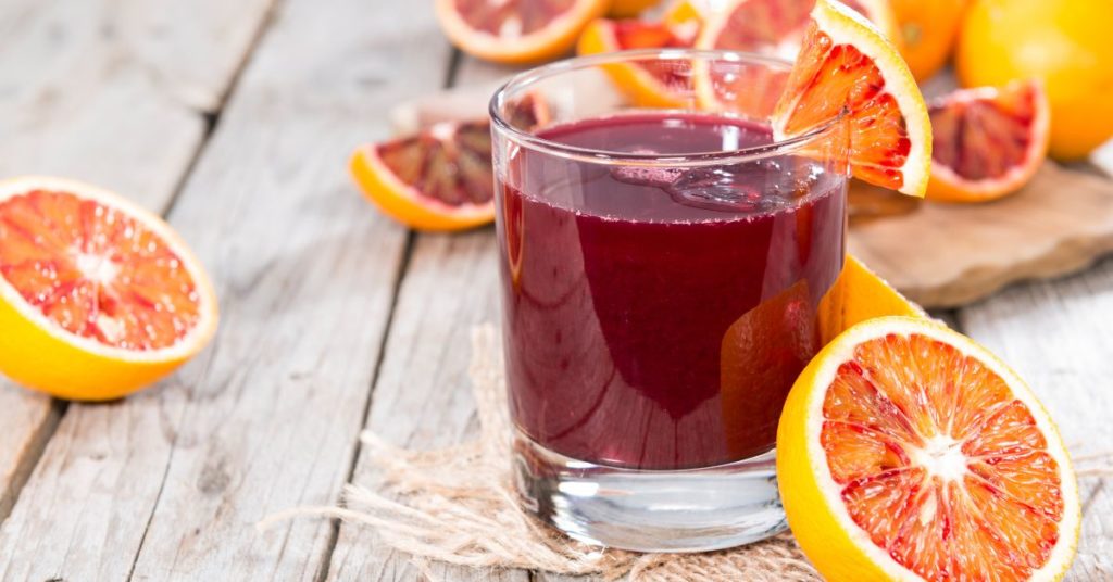 red citrus juice